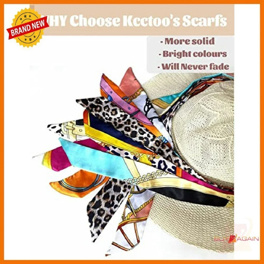 20 Pack Imitation Silk Scarf Set for Handbag Hair Neck Accessories